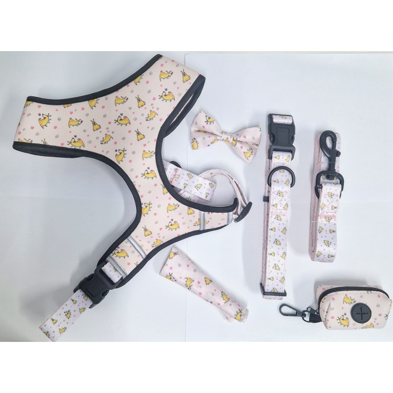 Pack WanderWoof arnés , correa , pañuelo , collar , lazo para perro