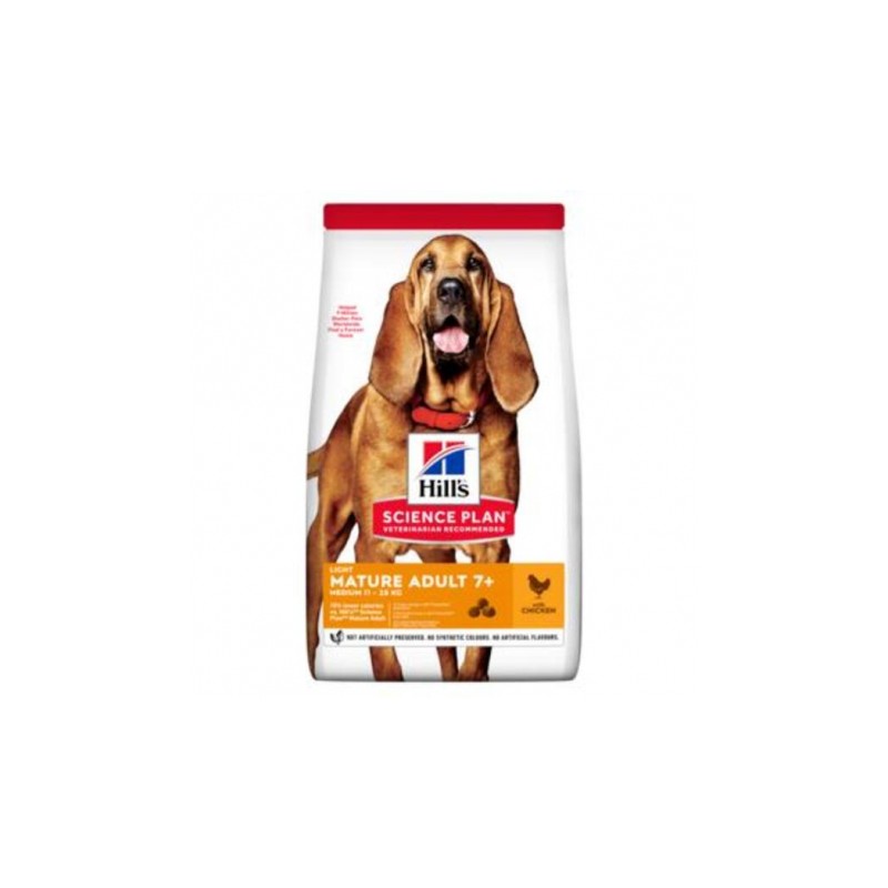 SP CANINE LIGHT MATURE 7+ MEDIUM POLLO 14KG
