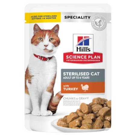 BOLSITAS SP FELINE STERILISED PAVO X 85G