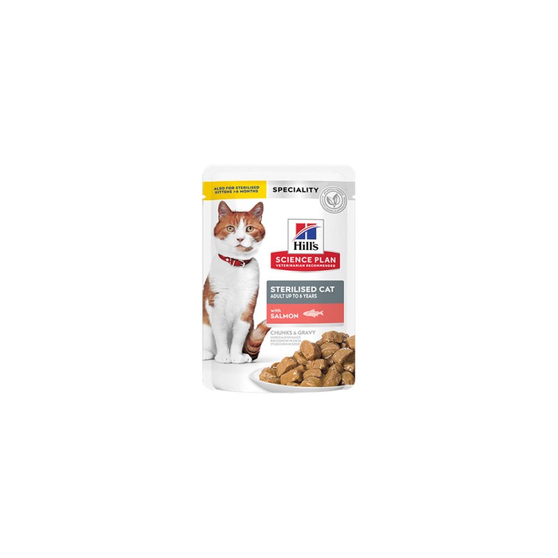 BOLSITAS SP FELINE STERILISED SALMON X 85G