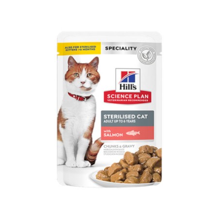 BOLSITAS SP FELINE STERILISED SALMON X 85G