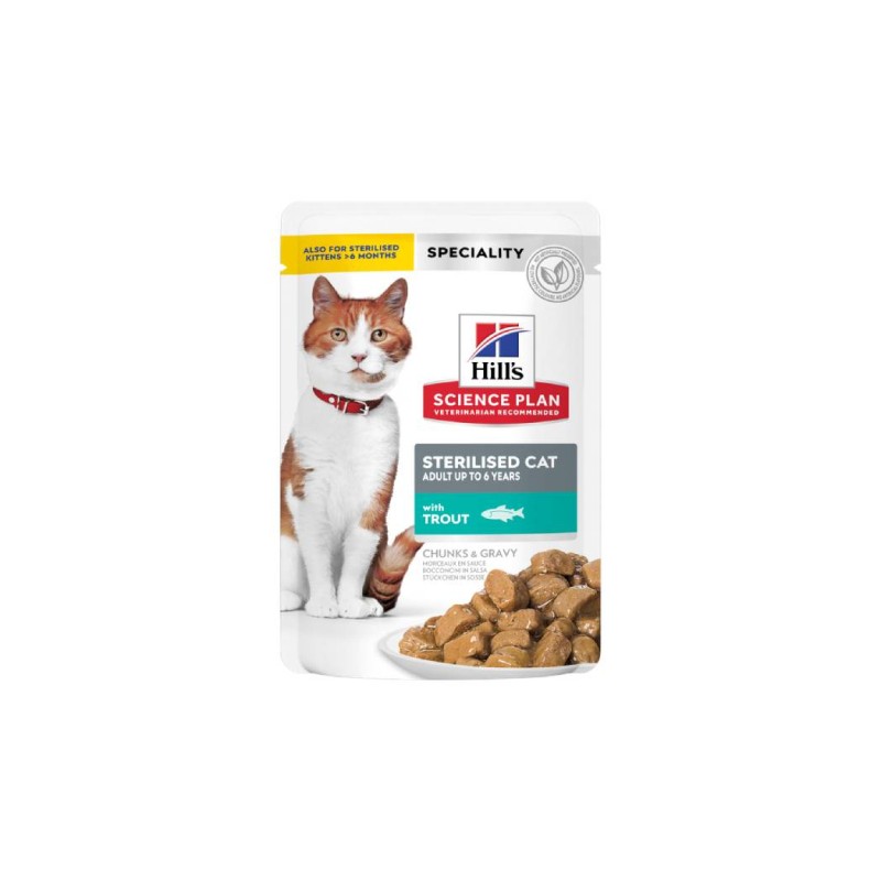 BOLSITAS SP FELINE STERILISED TRUCHA X 85G