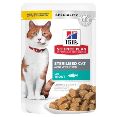 BOLSITAS SP FELINE STERILISED TRUCHA X 85G