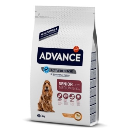 ADVANCE CANINE SENIOR MEDIUM POLLO ARROZ 3KG