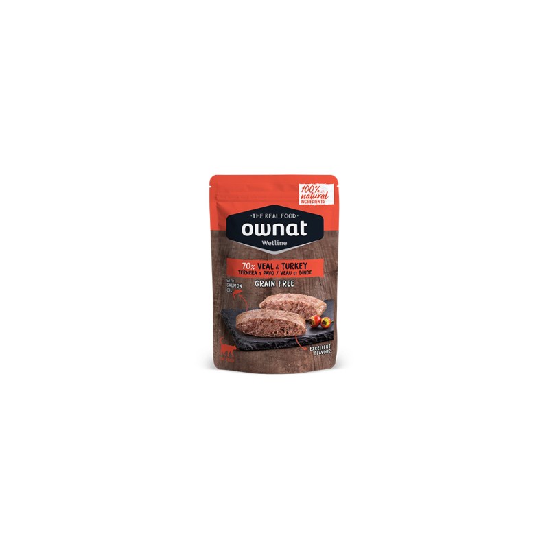 Ownat Wetline Ternera y Pavo (CAT) 85g Ownat Wetline Ternera y Pavo (CAT) 85g