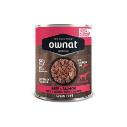 OWNAT PERRO WETLINE BEEF & SALMON 12 LATAS X 395G