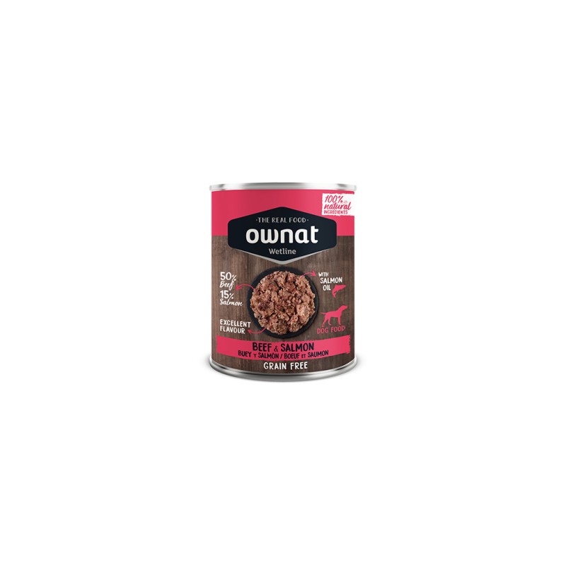 OWNAT PERRO WETLINE BEEF & SALMON 12 LATAS X 395G