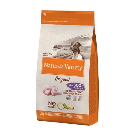 Nature’s Variety ORIGINAL No Grain MINI Adult TURKEY 1,5KG